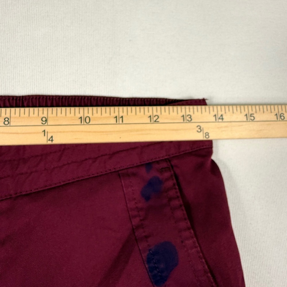 Healing Hands Purple Label Scrub Set XS Burgundy V-Neck Top Drawstring Pants - Picture 7 of 16